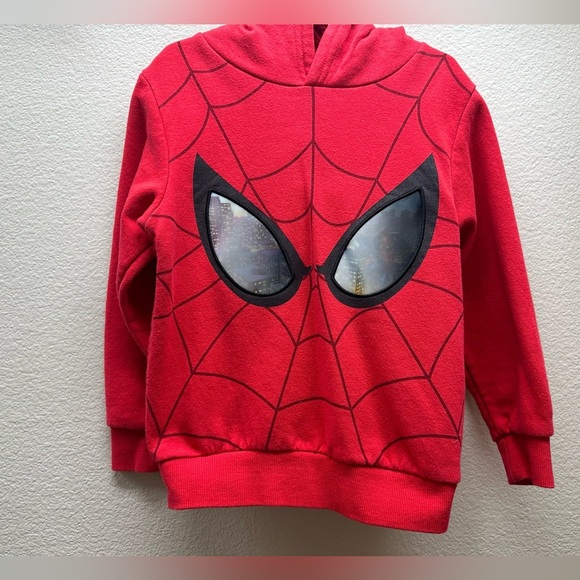 H & M Spider Man Hoodie -5T/6 - Picture 1 of 3